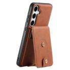 For Samsung Galaxy S24+ 5G Denior D14 NK Retro Pattern MagSafe Magnetic Card Holder Leather Phone Case(Brown) - 1