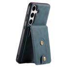 For Samsung Galaxy S24+ 5G Denior D14 NK Retro Pattern MagSafe Magnetic Card Holder Leather Phone Case(Blue) - 1