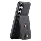 For Samsung Galaxy S24+ 5G Denior D14 NK Retro Pattern MagSafe Magnetic Card Holder Leather Phone Case(Black) - 1