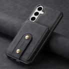 For Samsung Galaxy S24+ 5G Denior D14 NK Retro Pattern MagSafe Magnetic Card Holder Leather Phone Case(Black) - 2