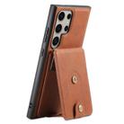 For Samsung Galaxy S23 Ultra 5G Denior D14 NK Retro Pattern MagSafe Magnetic Card Holder Leather Phone Case(Brown) - 1