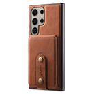 For Samsung Galaxy S23 Ultra 5G Denior D14 NK Retro Pattern MagSafe Magnetic Card Holder Leather Phone Case(Brown) - 3