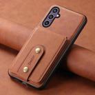 For Samsung Galaxy S23 FE 5G Denior D14 NK Retro Pattern MagSafe Magnetic Card Holder Leather Phone Case(Brown) - 2