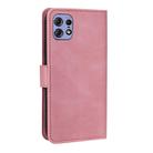 For Motorola Edge 50 Pro Nail Skin Feel Stitching Calf Texture Leather Phone Case(Rose Gold) - 3