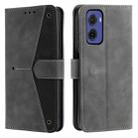 For Motorola Moto G05 Nail Skin Feel Stitching Calf Texture Leather Phone Case(Grey) - 1