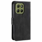 For Motorola Moto G15 Nail Skin Feel Stitching Calf Texture Leather Phone Case(Black) - 3