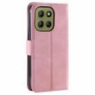 For Motorola Moto G15 Nail Skin Feel Stitching Calf Texture Leather Phone Case(Rose Gold) - 3