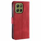 For Motorola Moto G15 Nail Skin Feel Stitching Calf Texture Leather Phone Case(Red) - 3