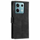 For Motorola Edge 60 Fusion Nail Skin Feel Stitching Calf Texture Leather Phone Case(Black) - 3