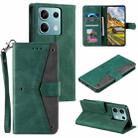 For Motorola Edge 60 Fusion Nail Skin Feel Stitching Calf Texture Leather Phone Case(Green) - 1