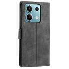 For Motorola Edge 60 Fusion Nail Skin Feel Stitching Calf Texture Leather Phone Case(Grey) - 3