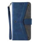 For Motorola Edge 60 Fusion Nail Skin Feel Stitching Calf Texture Leather Phone Case(Blue) - 2