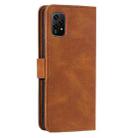 For Honor 200 Lite Nail Skin Feel Stitching Calf Texture Leather Phone Case(Brown) - 3