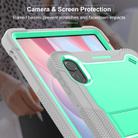 For Honor Pad X9 Shockproof Silicone Hybrid PC Tablet Case with Holder(Mint Green + Grey) - 3