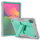 For Honor Pad X8a Shockproof Silicone Hybrid PC Tablet Case with Holder(Mint Green + Grey) - 2