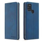 For Samsung Galaxy A21s Forwenw Dream Series Oil Edge Strong Magnetism Horizontal Flip Leather Case with Holder & Card Slots & Wallet & Photo Frame(Blue) - 1