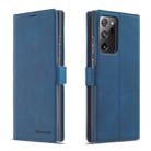 For Samsung Galaxy Note20 Forwenw Dream Series Oil Edge Strong Magnetism Horizontal Flip Leather Case with Holder & Card Slots & Wallet & Photo Frame(Blue) - 1