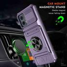 For Motorola Moto G 5G 2023 TPU+PC Shockproof Card Slot Phone Case with Metal Ring Holder(Purple) - 2