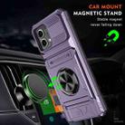 For Motorola Moto G Stylus 5G 2023 TPU+PC Shockproof Card Slot Phone Case with Metal Ring Holder(Purple) - 2