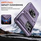 For Motorola Moto G Stylus 5G 2023 TPU+PC Shockproof Card Slot Phone Case with Metal Ring Holder(Purple) - 3