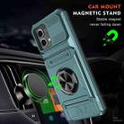 For Motorola Moto G Stylus 5G 2023 TPU+PC Shockproof Card Slot Phone Case with Metal Ring Holder(Green) - 2