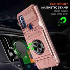 For Motorola G Pure TPU+PC Shockproof Card Slot Phone Case with Metal Ring Holder(Rose Gold) - 2