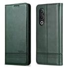 For OnePlus Nord CE4 AZNS Magnetic Calf Texture Flip Leather Phone Case(Dark Green) - 3