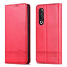 For OnePlus Nord CE4 AZNS Magnetic Calf Texture Flip Leather Phone Case(Red) - 3