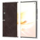 For Honor V Purse PU Leather Transparent Edge Phone Case(Coffee) - 1