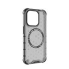 For iPhone 15 Pro Max Honeycomb Magnetic Ring Shockproof Phone Case(Black) - 3