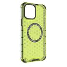 For iPhone 13 Pro Max Honeycomb Magnetic Ring Shockproof Phone Case(Green) - 3