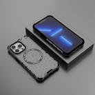 For iPhone 13 Pro Honeycomb Magnetic Ring Shockproof Phone Case(Black) - 2