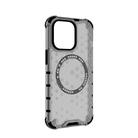 For iPhone 13 Pro Honeycomb Magnetic Ring Shockproof Phone Case(Black) - 3