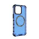 For iPhone 13 Pro Honeycomb Magnetic Ring Shockproof Phone Case(Blue) - 3