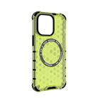 For iPhone 13 Pro Honeycomb Magnetic Ring Shockproof Phone Case(Green) - 3