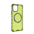 For iPhone 12 Pro Max Honeycomb Magnetic Ring Shockproof Phone Case(Green) - 3