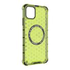 For iPhone 11 Pro Max Honeycomb Magnetic Ring Shockproof Phone Case(Green) - 3