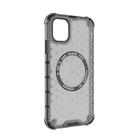 For iPhone 11 Honeycomb Magnetic Ring Shockproof Phone Case(Black) - 3