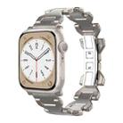 For Apple Watch SE 2022 44mm Y Type Pure Titanium Watch Band(Titanium) - 1