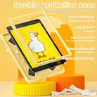 Duck Handle Kickstand Silicone Hybrid PC Tablet Case For iPad 10.2 2021/2020/2019(Yellow) - 3