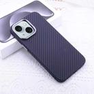 For iPhone 15 Kevlar Carbon Fiber Texture MagSafe Magnetic Phone Case(Black) - 1