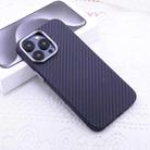 For iPhone 14 Pro Max Kevlar Carbon Fiber Texture MagSafe Magnetic Phone Case(Black) - 1