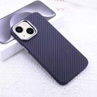 For iPhone 14 Kevlar Carbon Fiber Texture MagSafe Magnetic Phone Case(Black) - 1