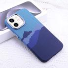 For iPhone 12 Kevlar Carbon Fiber Texture MagSafe Magnetic Phone Case(Blue) - 1