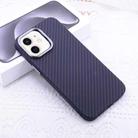 For iPhone 12 Kevlar Carbon Fiber Texture MagSafe Magnetic Phone Case(Black) - 1
