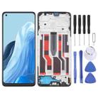 For OPPO Reno8 Lite 5G OLED LCD Screen Digitizer Full Assembly with Frame - 1