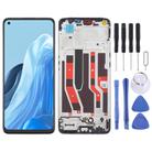 For OPPO Reno7 4G OLED LCD Screen Digitizer Full Assembly with Frame - 1