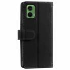 For Motorola Moto G35 Nine Card Zipper Bag Leather Phone Case with Lanyard(Black) - 3