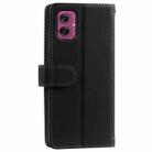 For Motorola Moto G55 Nine Card Zipper Bag Leather Phone Case with Lanyard(Black) - 2