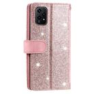 For Honor 200 Lite Nine Card Zipper Bag Leather Phone Case with Lanyard(Pink) - 3